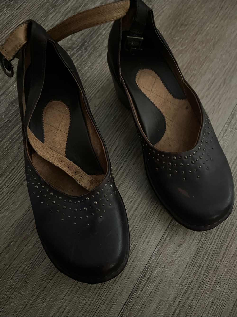 Ariat Black Studded Slingback Clog Mules